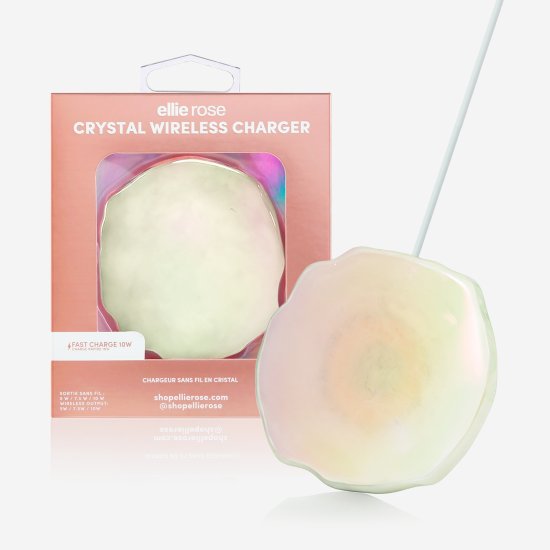 Ellie Rose - Gemstone Inspired Crystal Wireless Charger - QUARTZ