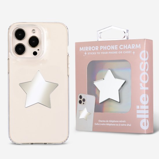 Ellie Rose - Stick-On Mirror Phone Decal - STAR