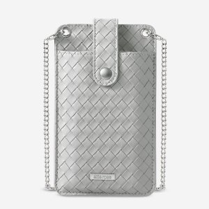 Ellie Rose - Rfid Blocking Crossbody phone Bag - Silver Ellie Rose - Rfid Blocking Crossbody phone Bag - Silver