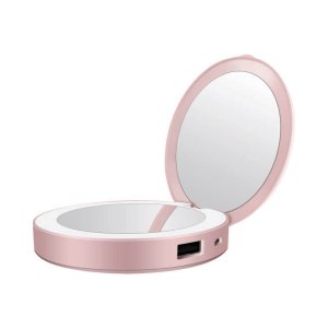 Tech Candy - Glow Up - Compact Mirror/Charger - ROSE GOLD Tech Candy - Glow Up - Compact Mirror/Charger - ROSE GOLD