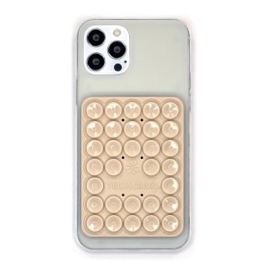Tech Candy - Stick em Up 2-SIDED Phone Suction Pad - Natural Tech Candy - Stick em Up 2-SIDED Phone Suction Pad - Natural