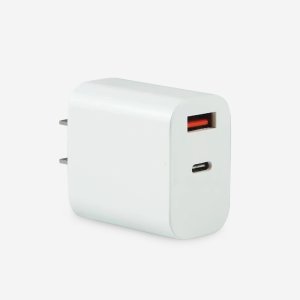 Ellie Rose - Dual Port Wall Charger - White - Usb A & Usb C Ellie Rose - Dual Port Wall Charger - White - Usb A & Usb C