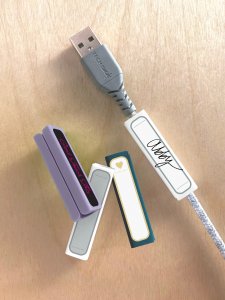 Tech Candy - Id Me Cord Tag Set - Lavender Tech Candy - Id Me Cord Tag Set - Lavender