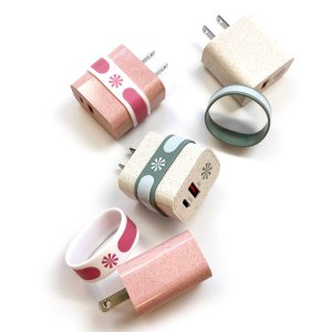 Tech Candy - Double Play Eco™ Wall Power Adapter - PINK Tech Candy - Double Play Eco™ Wall Power Adapter - PINK