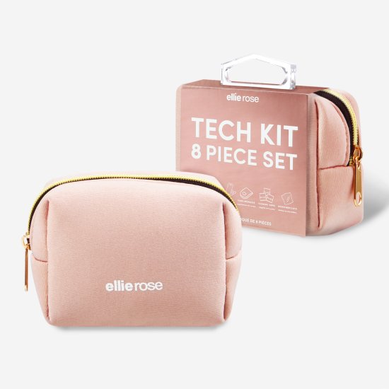 Ellie Rose - 8-Piece Tech Essentials & Cleaning Kit - Blush