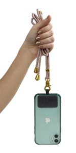 Tech Candy - The Hookup Phone Lanyard - Rose Gold Tech Candy - The Hookup Phone Lanyard - Rose Gold