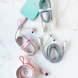 Tech Candy - Eco Charge Long Range™ 6' Usb-C to Lightning - PINK Tech Candy - Eco Charge Long Range™ 6' Usb-C to Lightning - PINK