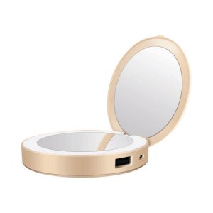 Tech Candy - Glow Up - Compact Mirror/Charger - GOLD Tech Candy - Glow Up - Compact Mirror/Charger - GOLD