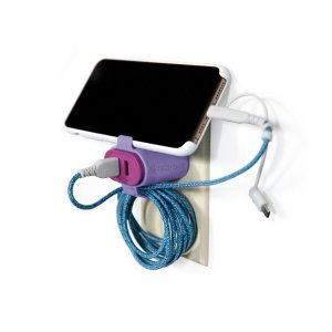 Tech Candy - Id Me Usb Power Adapter - Lavender/Bright Pink Tech Candy - Id Me Usb Power Adapter - Lavender/Bright Pink