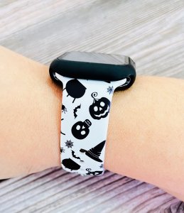 Halloween - Apple Watch Band - 38-41mm - Black & White Halloween - Apple Watch Band - 38-41mm - Black & White