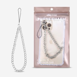 Ellie Rose - Phone Charm - Silver Chain Ellie Rose - Phone Charm - Silver Chain