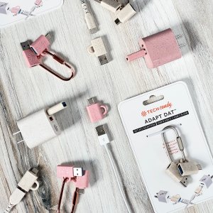 Tech Candy - Adapt Dat Set (Usb-Usb-C & Usb-C-Usb) - PINK Tech Candy - Adapt Dat Set (Usb-Usb-C & Usb-C-Usb) - PINK