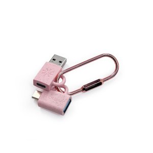 Tech Candy - Adapt Dat Set (Usb-Usb-C & Usb-C-Usb) - PINK Tech Candy - Adapt Dat Set (Usb-Usb-C & Usb-C-Usb) - PINK