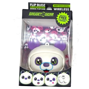 Gadget Gear - Animal Face Flip WIRELESS Earbuds - PANDA Gadget Gear - Animal Face Flip WIRELESS Earbuds - PANDA