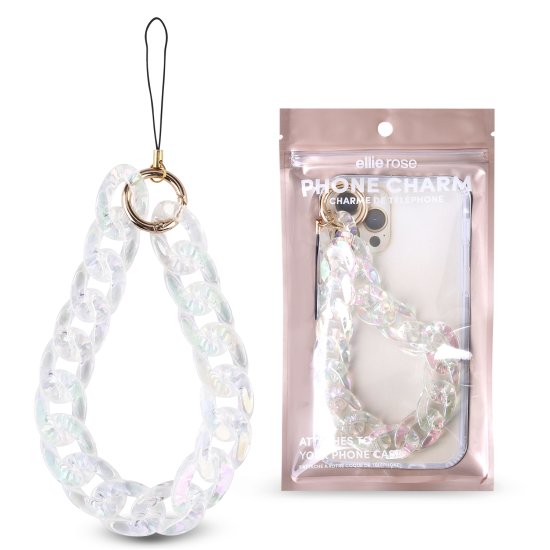 Ellie Rose - Phone Charm - Clear Holographic