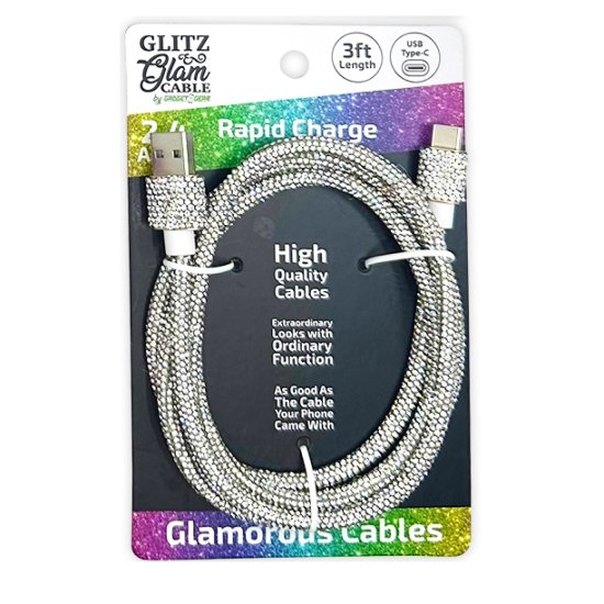 Glitz N Glam - USB-C - Diamond Sparkle