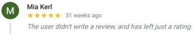 just a rating