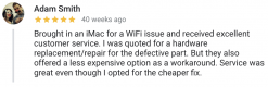 excellent customer service