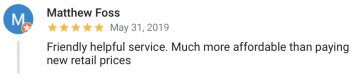 Friendly helpful service