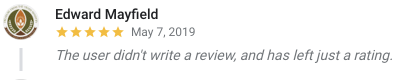 just a rating