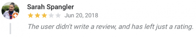 left just a rating