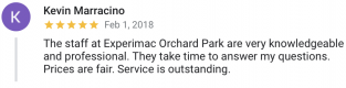 Service is outstanding