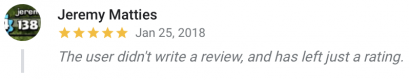 just a rating