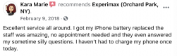 Excellent service