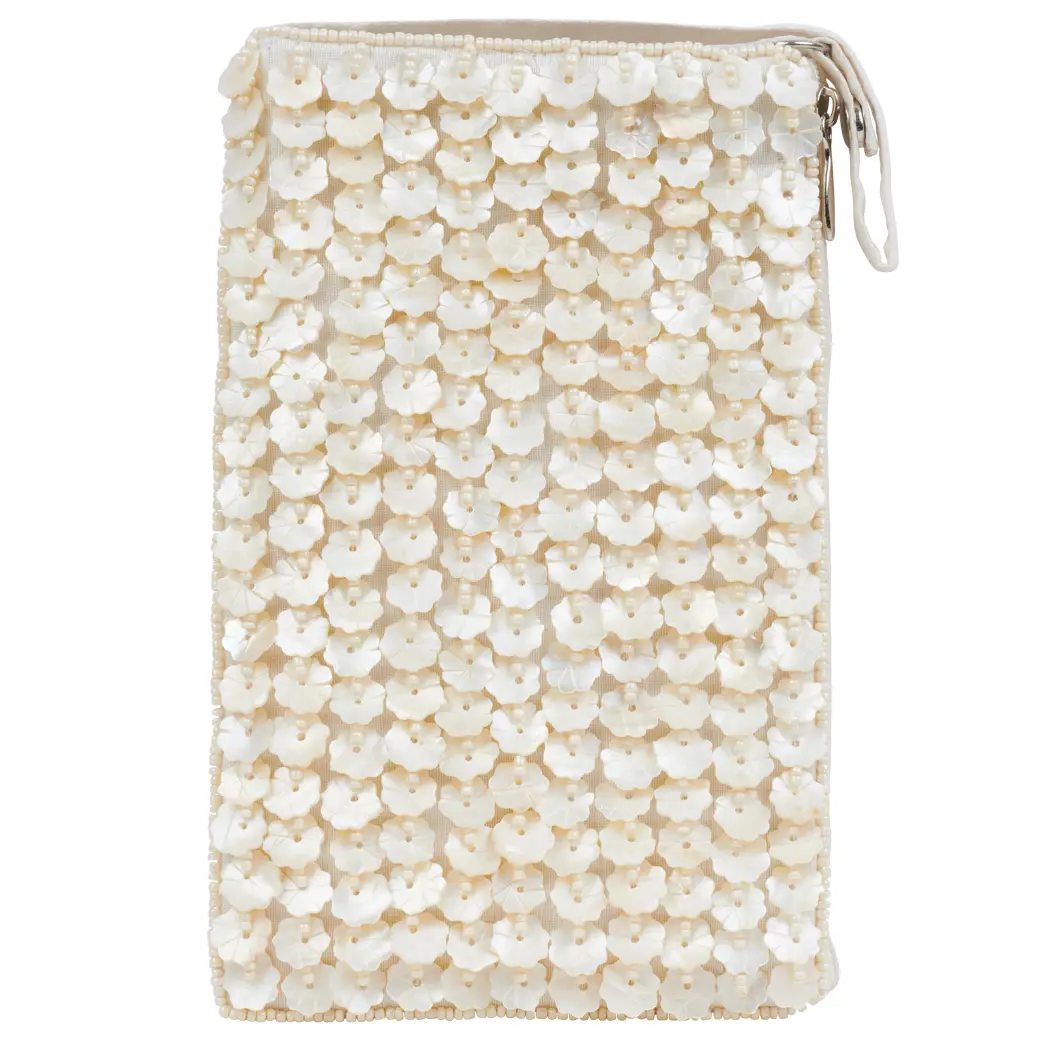 Club Bag - Capiz Flowers