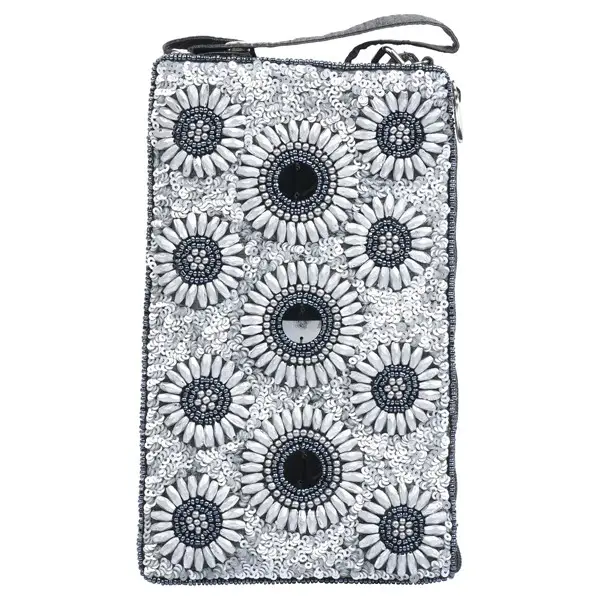 Club Bag - Silver Petals