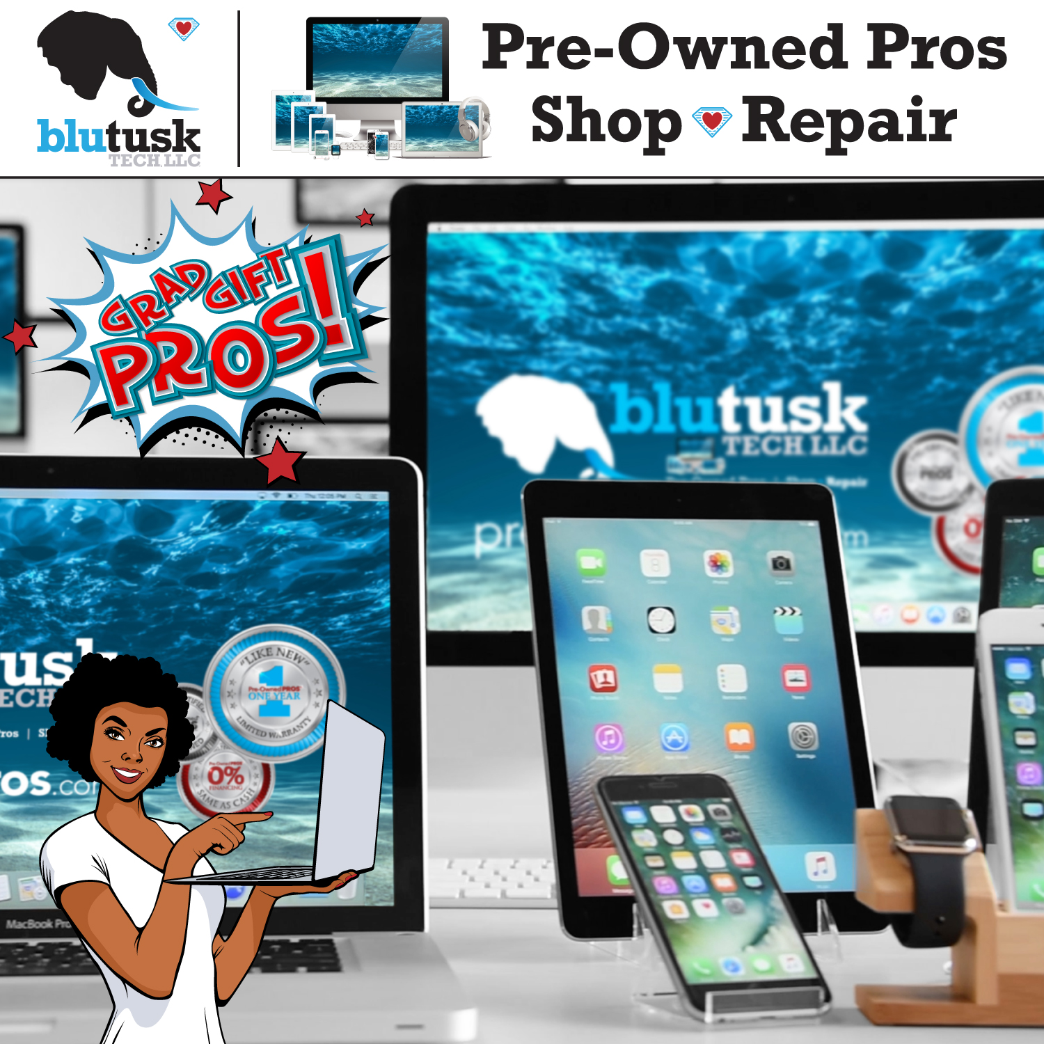 Number 9, Great Product Selection, from the top 10 reasons to shop with The Pre-Owned Pros at Blutusk Tech, LLC 
